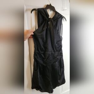 Bebe 1990s/2000s Black Halter Twist Top, Romper, Shorts.  Size 8